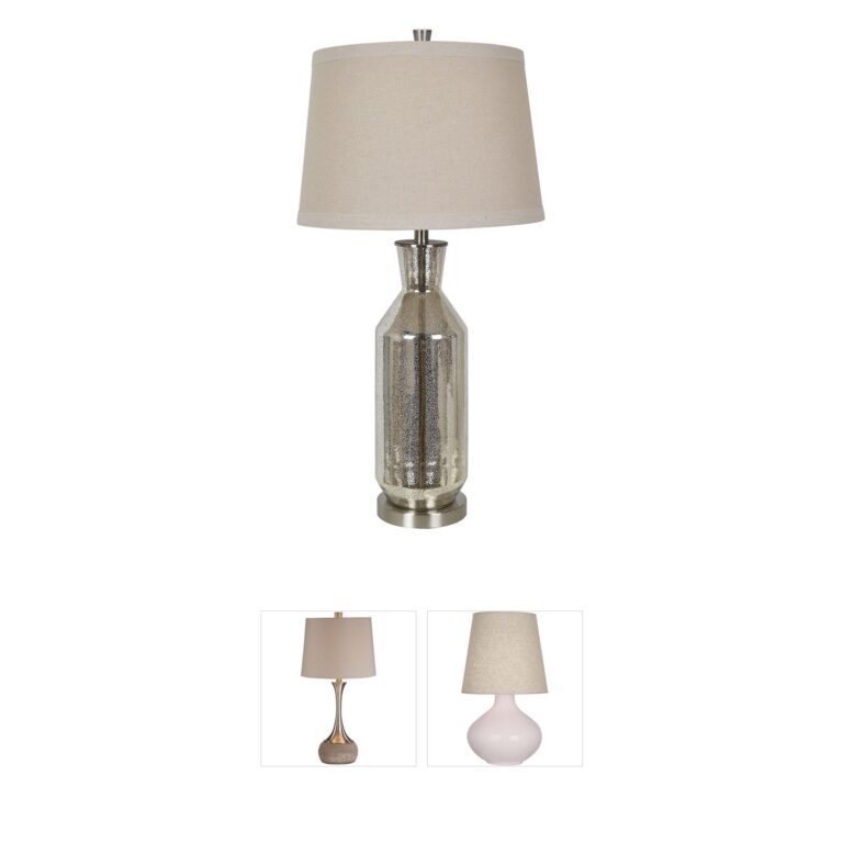 Crestview Collection Jaden Mercury Glass Table Lamp