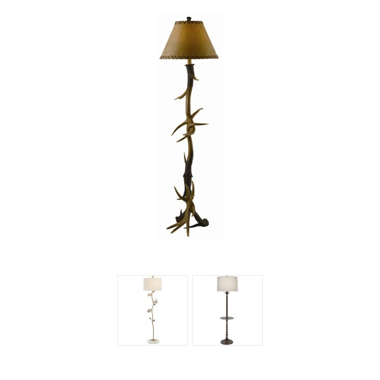 Crestview Collection Trophy Resin Antler Floor Lamp