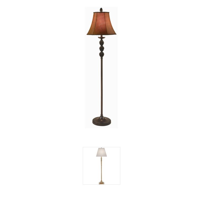 Crestview Collection Pinecone Orb Resin Floor Lamp