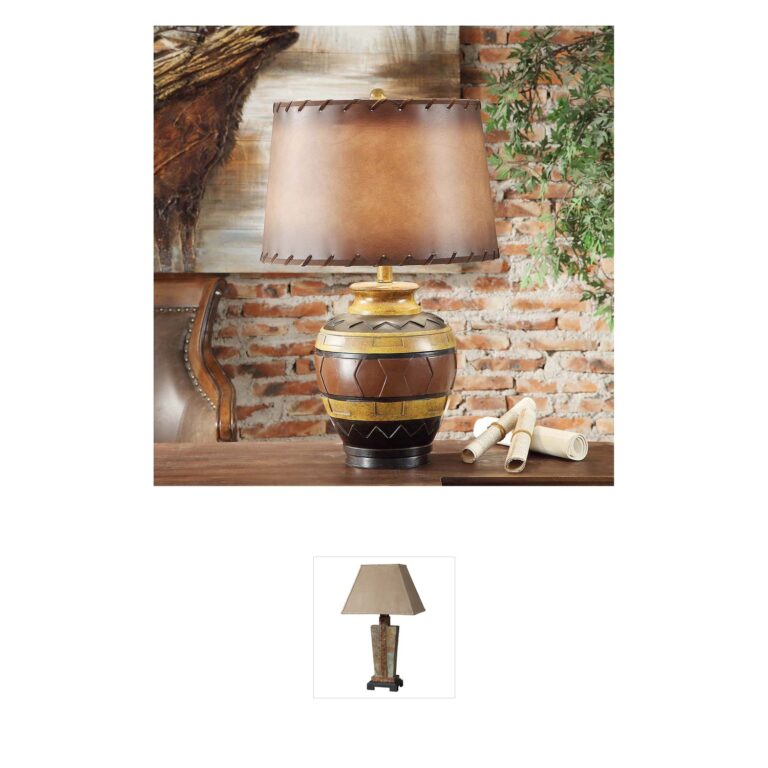 Crestview Collection Dakota Resin Pottery Table Lamp