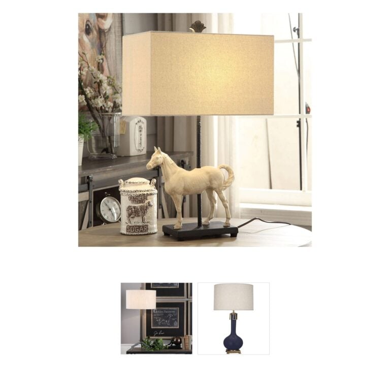 Crestview Collection Chase Resin Horse Table Lamp