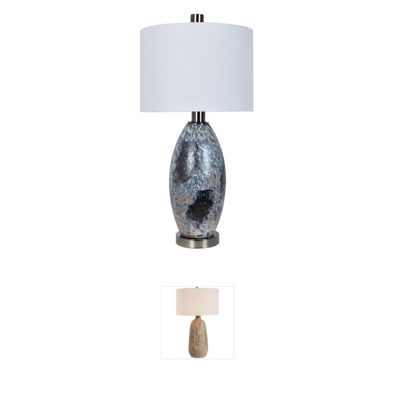 Crestview Collection Logan Glass Table Lamp