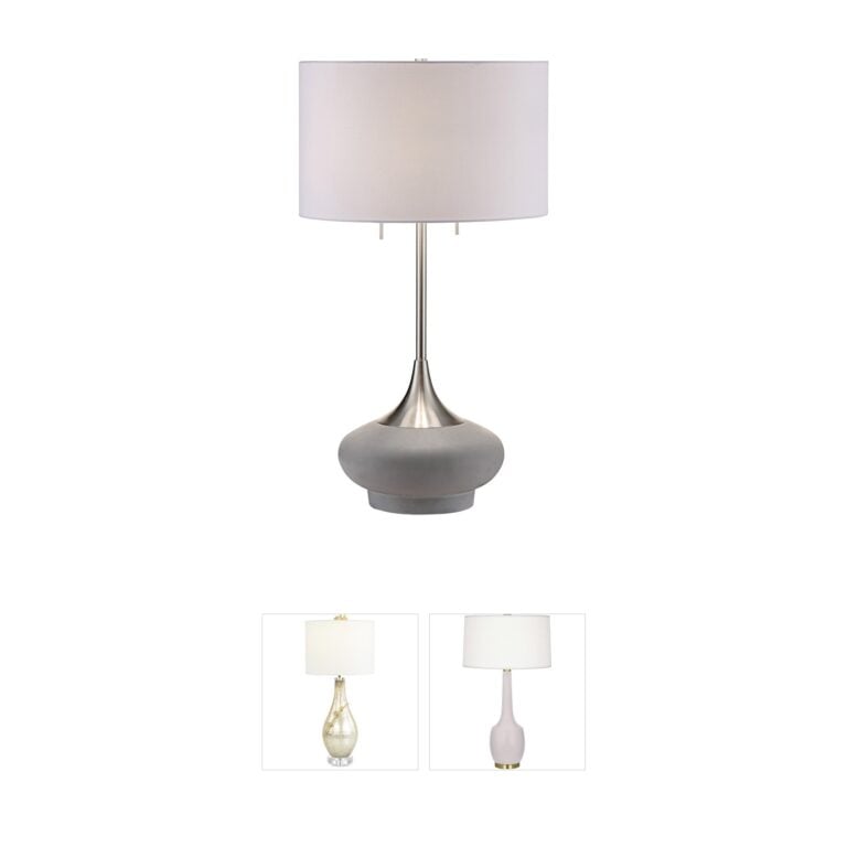 Crestview Collection Hayden Concrete & Metal Table Lamp