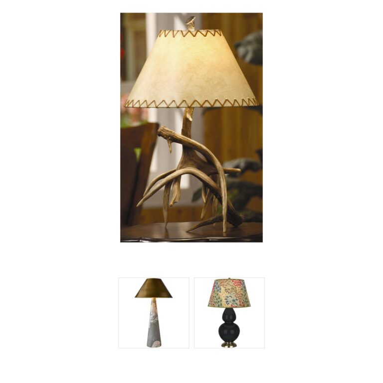 Crestview Collection Trophy Resin Natural Antler Table Lamp