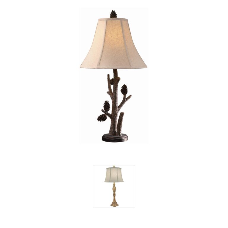 Crestview Collection Pioneer Resin Pinecone Table Lamp