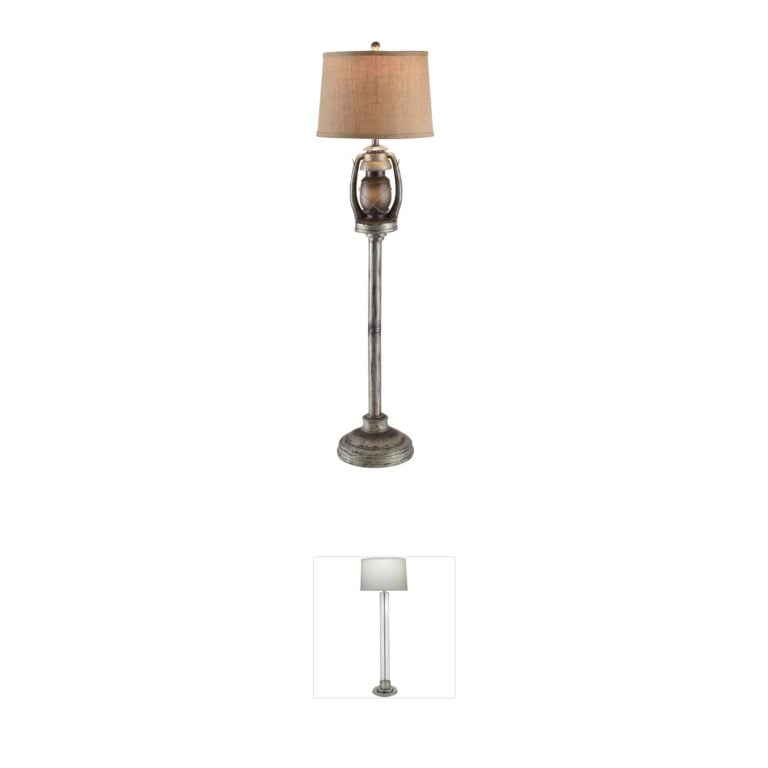 Crestview Collection Oil Lantern Resin Floor Lamp