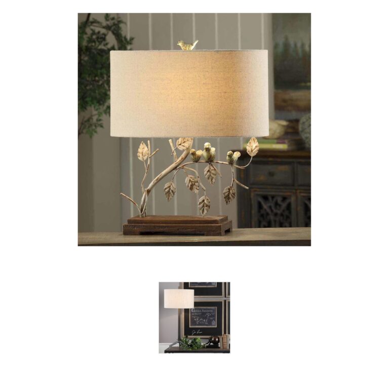 Crestview Collection Ella Antique Blue & Green Table Lamp