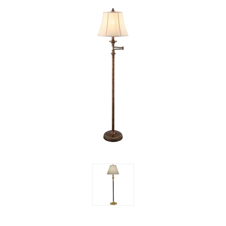 Crestview Collection Barton Resin Floor Lamp - Bronze