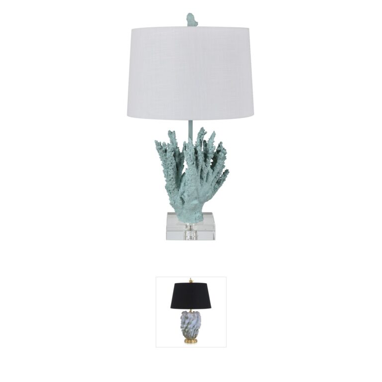 Crestview Collection Resin & Crystal Table Lamp