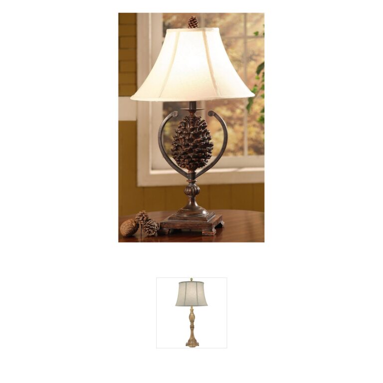 Crestview Collection Pine Creek Bison Brown Resin Table Lamp
