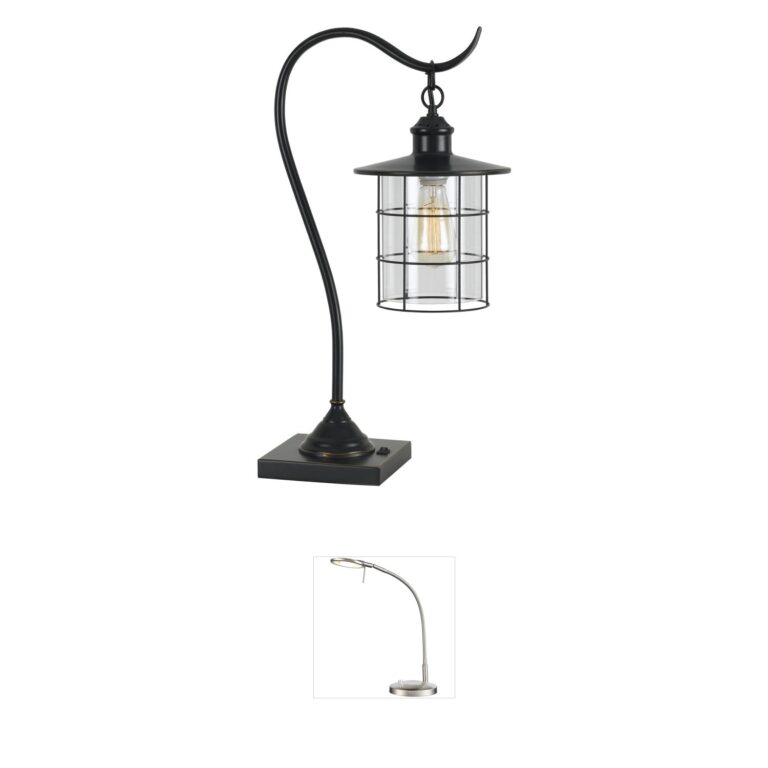 Cal Lighting Silverton Dark Bronze Metal Desk Lamp