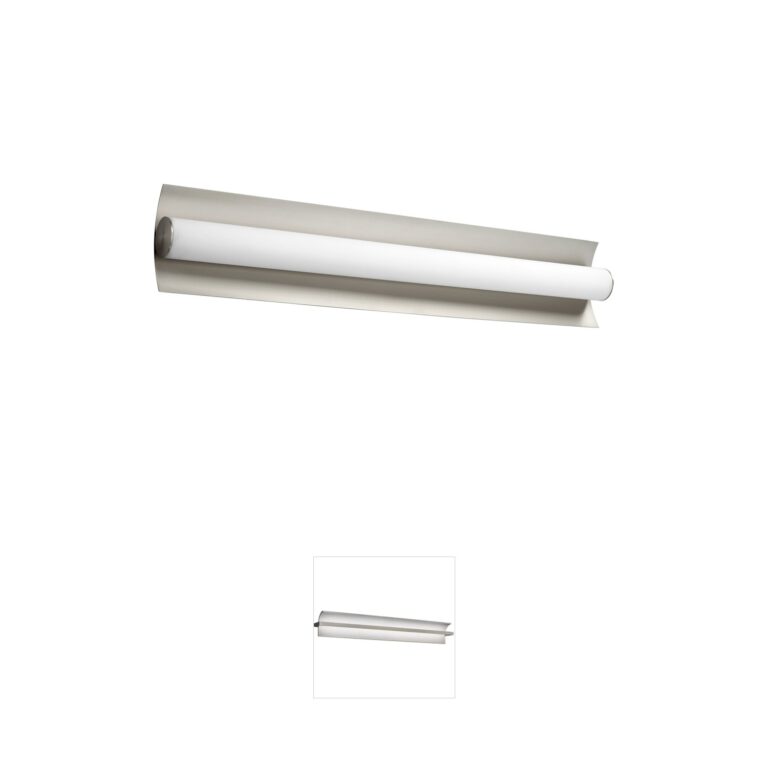 Oxygen Lighting Wave 34" Satin Nickel LED Vanity Light