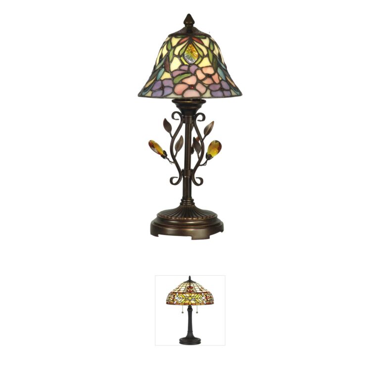 Dale Tiffany Evelyn Antique Golden Bronze Table Lamp
