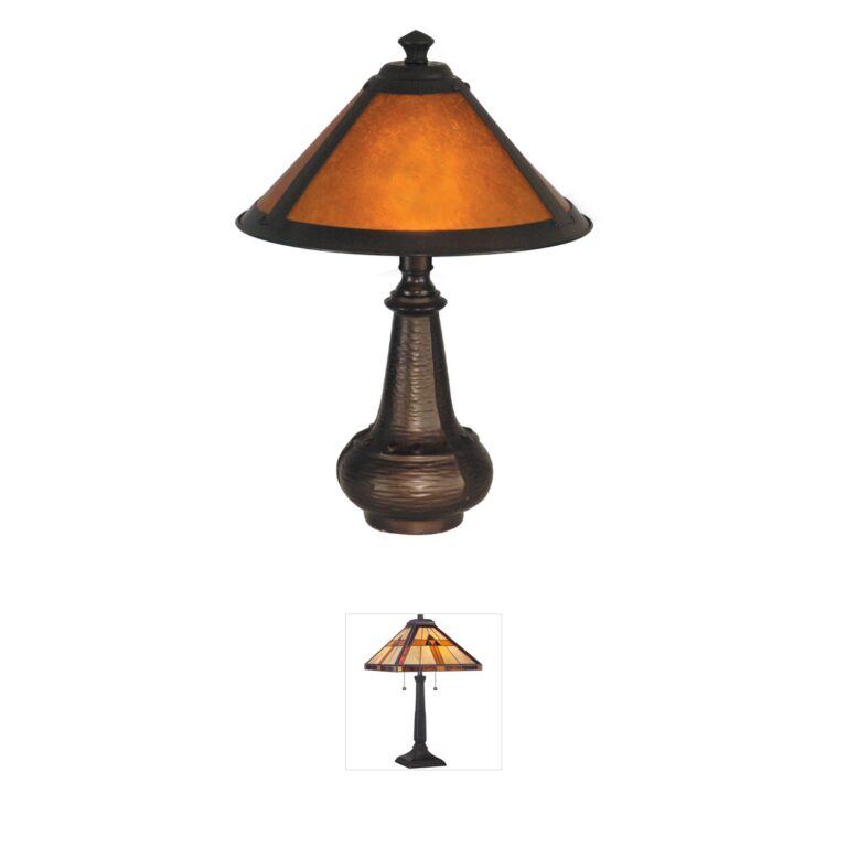 Dale Tiffany Evelyn Antique Bronze Resin Table Lamp