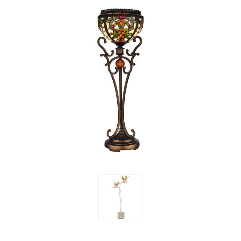 Dale Tiffany Evelyn Antique Golden Bronze Table Lamp