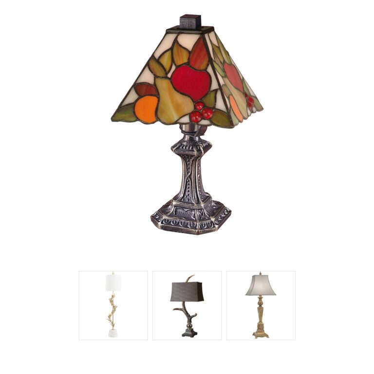 Dale Tiffany Evelyn Antique Brass Table Lamp