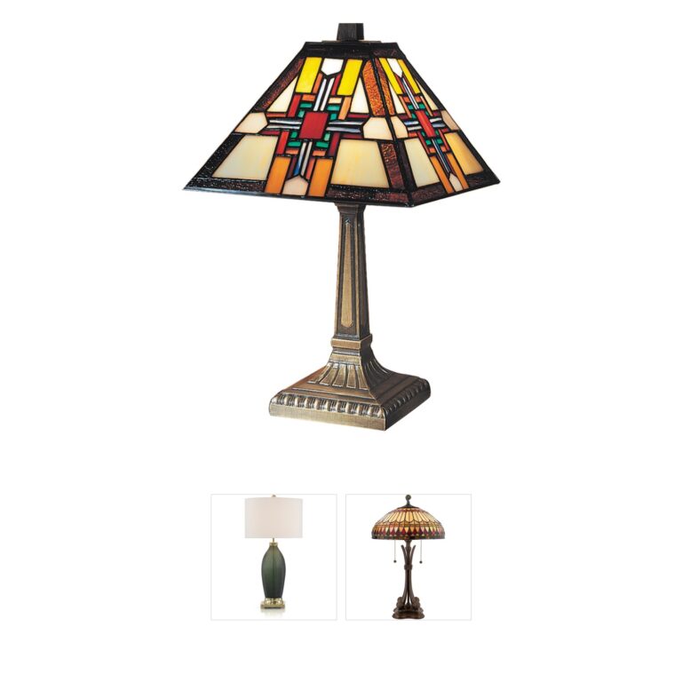 Dale Tiffany Evelyn Antique Brass Table Lamp