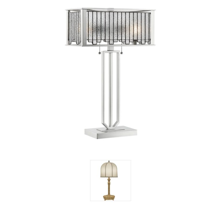 Lite Source Celine Aged Silver Metal Table Lamp