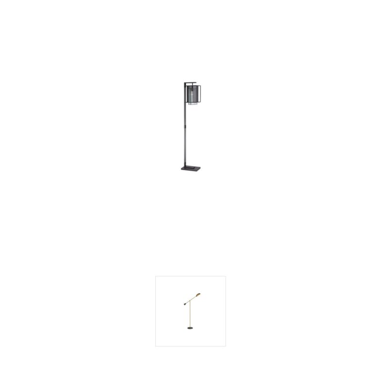 Lite Source Silveny Matte Black Mosaic Floor Lamp