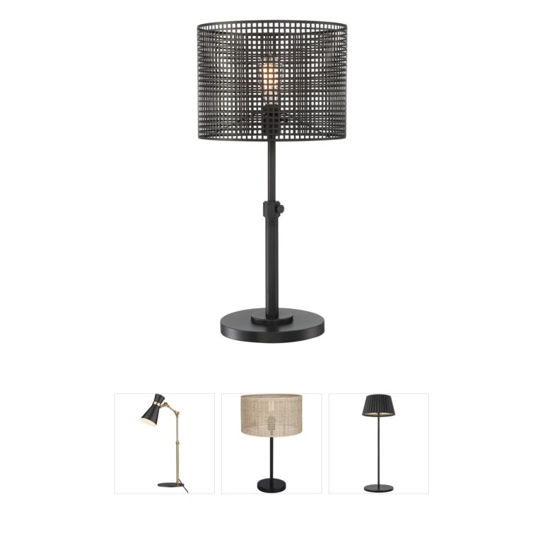 Lite Source Hamilton Black Metal Table Lamp