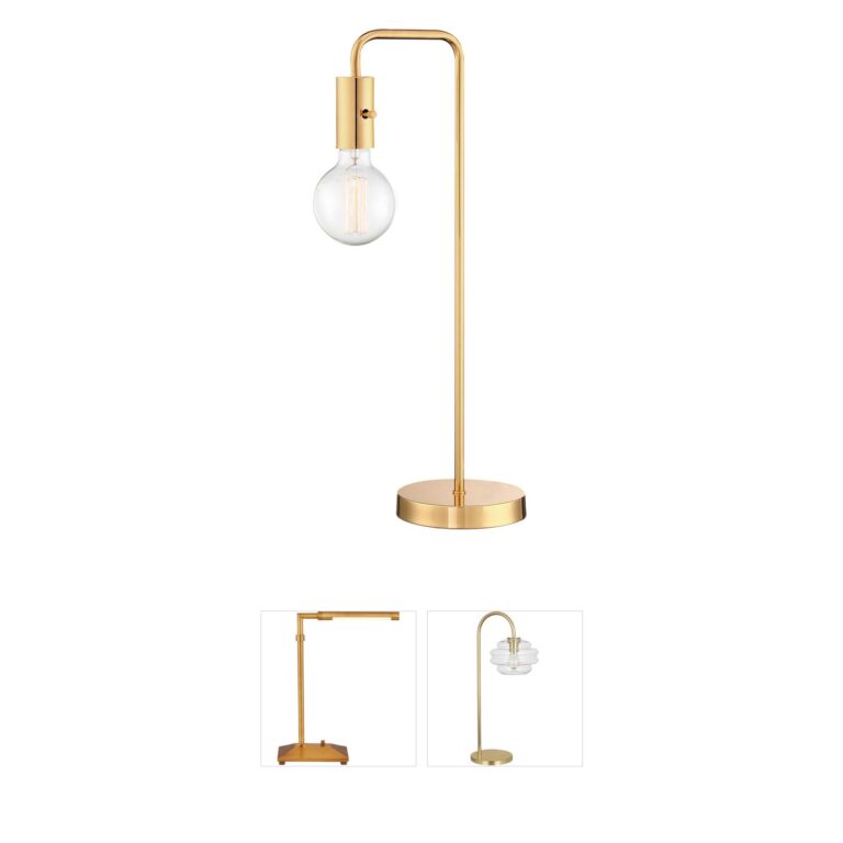 Lite Source Nilmani French Gold Metal Table Lamp