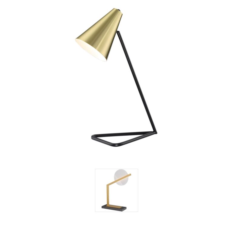 Lite Source Cooper Black Metal Desk Lamp