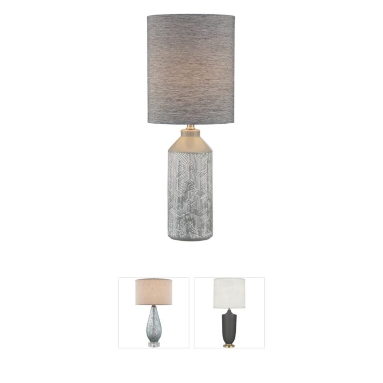 Lite Source Grayton Grey Ceramic Table Lamp