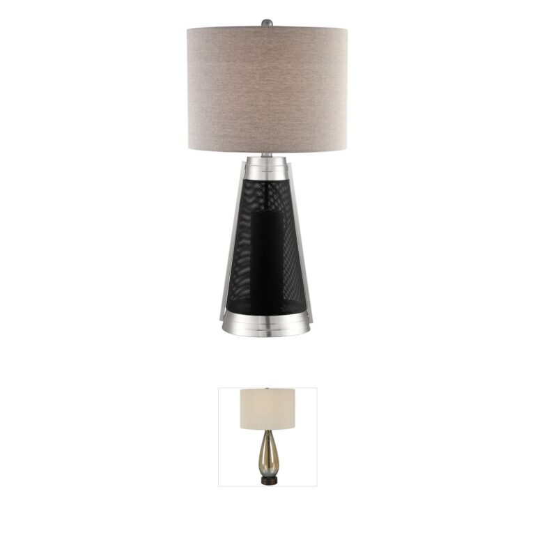 Lite Source Olson Black Metal Table Lamp
