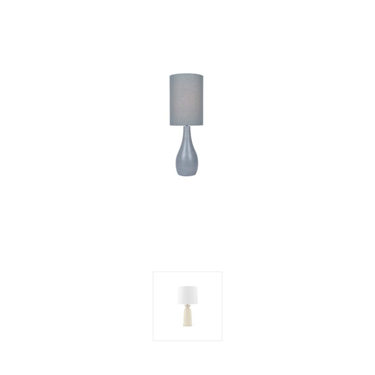 Lite Source Quatro Brushed Grey Metal Table Lamp