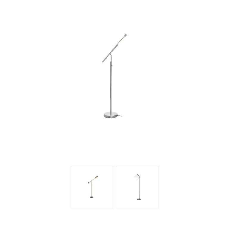 Lite Source Cayden III Brushed Nickel LED Floor Lamp