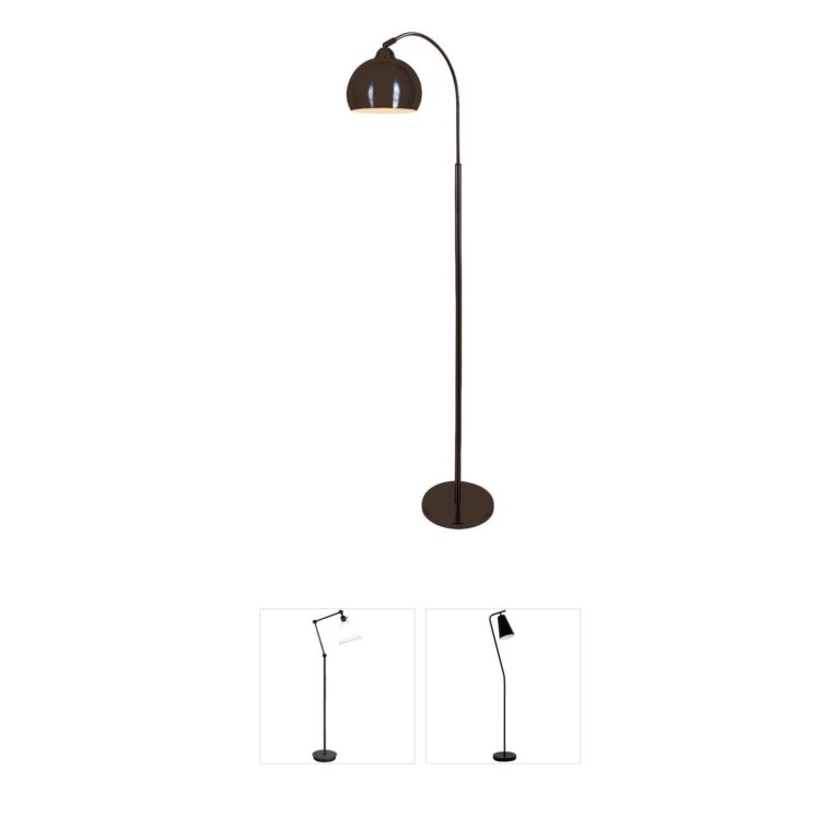 Lite Source Palesa Dark Bronze Metal Floor Lamp