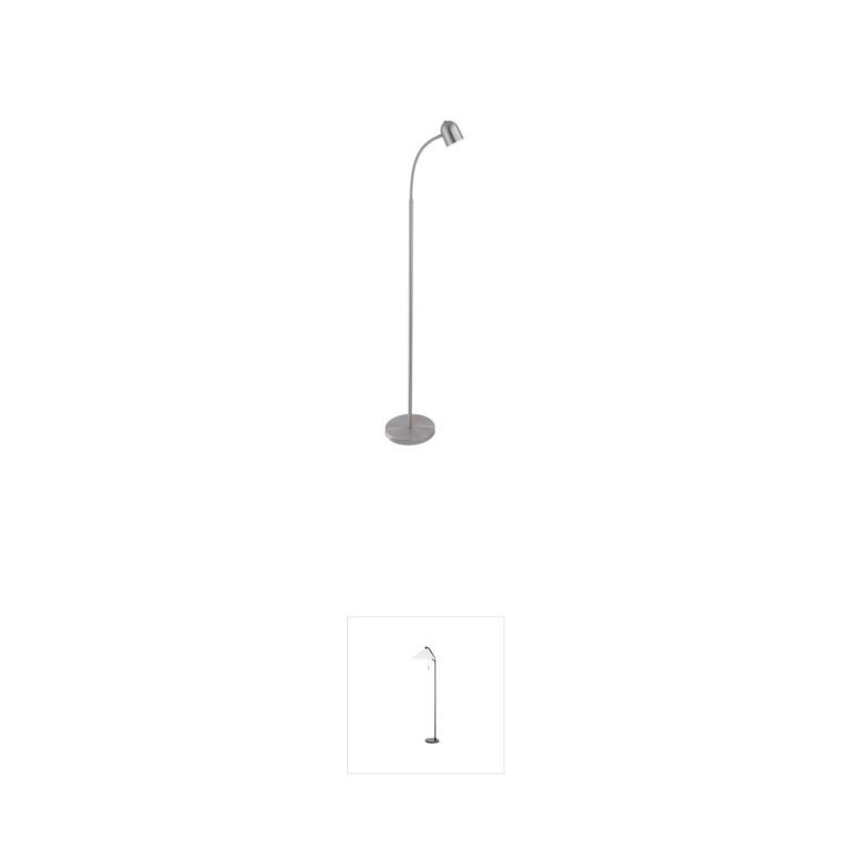 Lite Source Tiara Brushed Nickel LED Floor Lamp