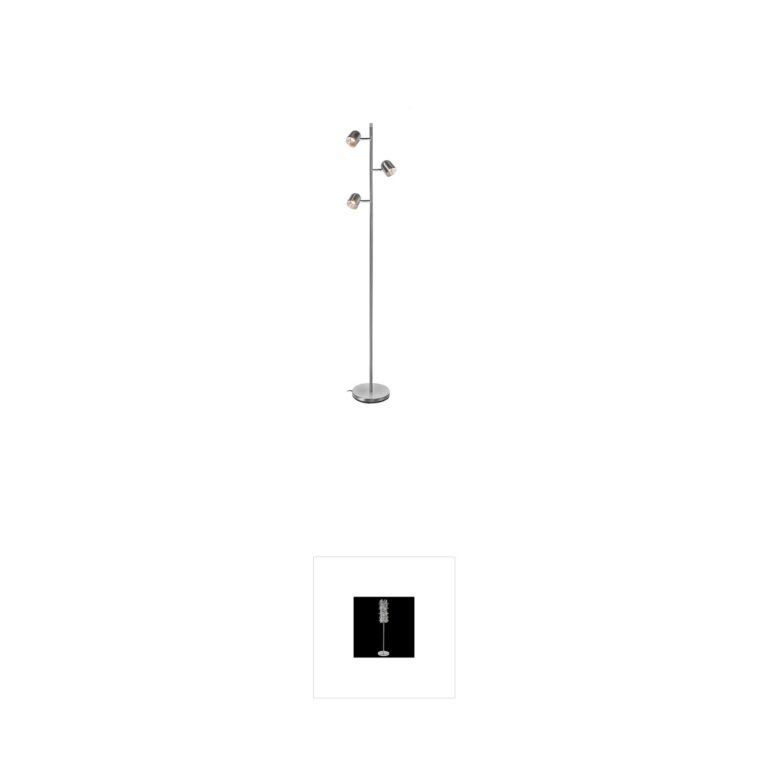 Lite Source Tiara Brushed Nickel LED Floor Lamp