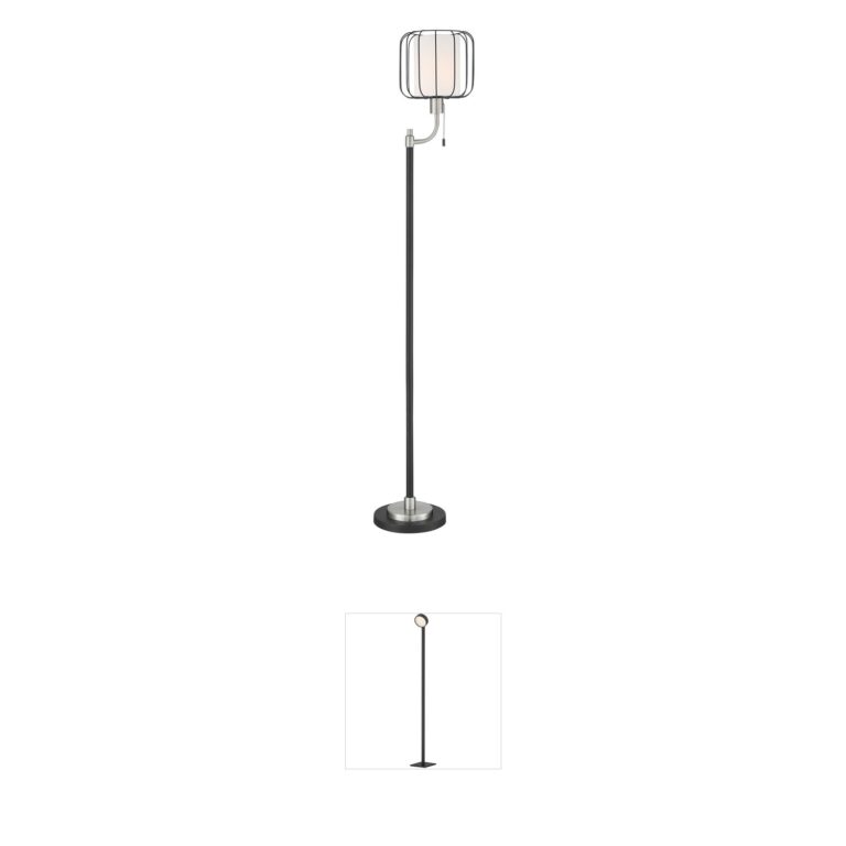 Lite Source Kaleria Brushed Nickel Floor Lamp