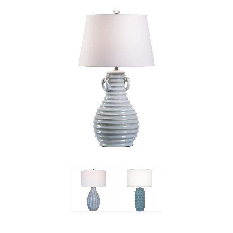 Wildwood Vietri Light Blue Glaze Ceramic Table Lamp
