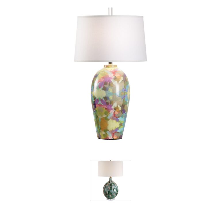 Wildwood Laura Park Designs Ceramic Multi Color Decal Table Lamp