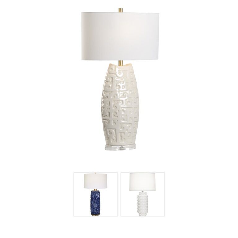 Wildwood Wildwood Cream Ceramic 30.5-Inch Table Lamp