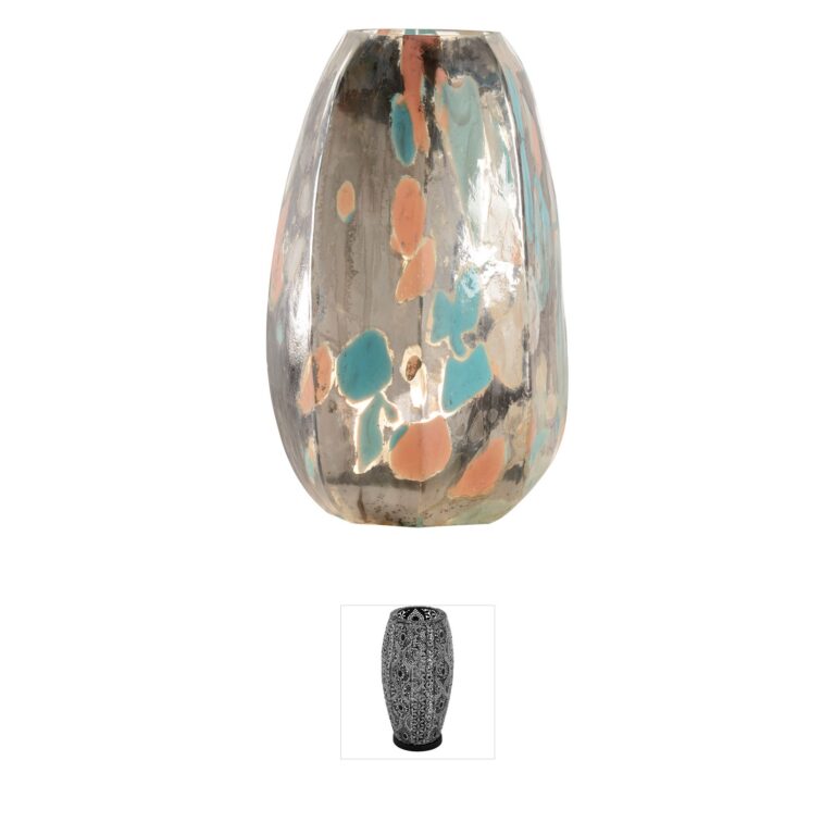 Wildwood Wildwood Art Glass Metallic Silver Table Lamp