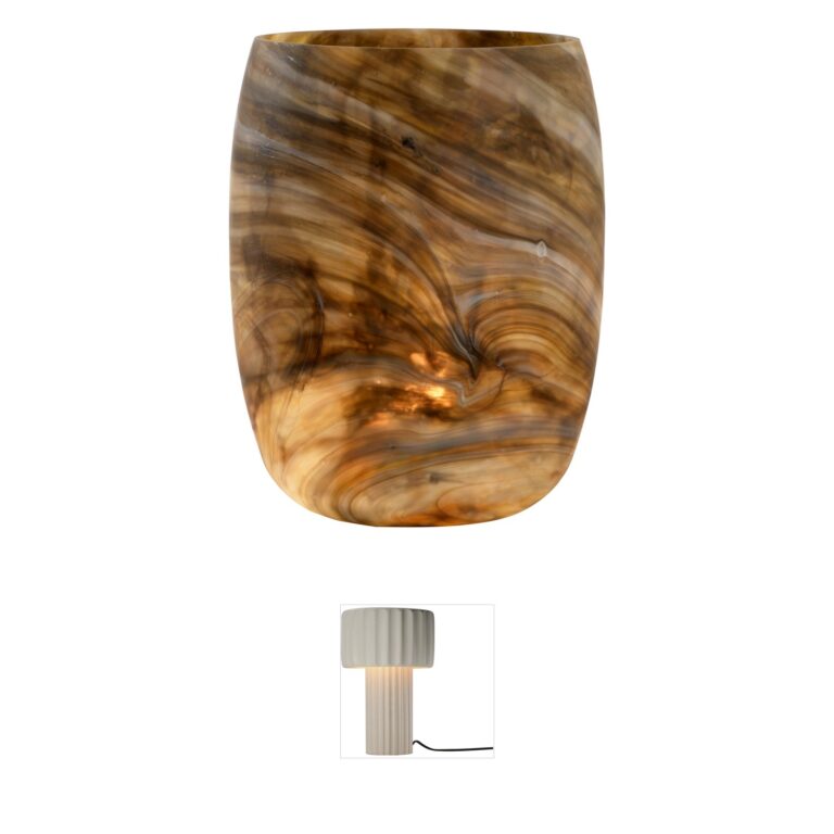 Wildwood Wildwood Multi Brown Art Glass Table Lamp