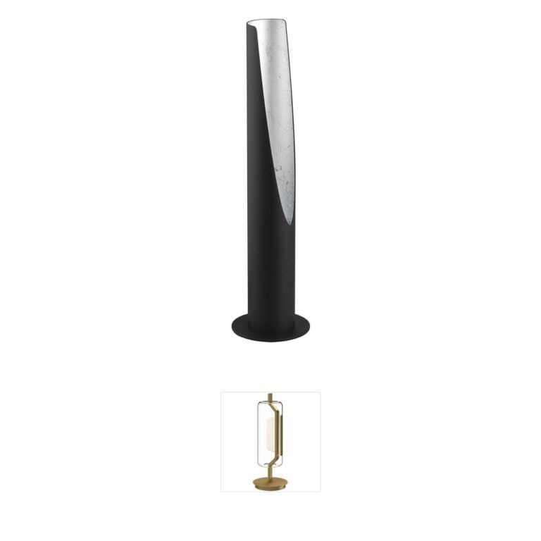 Eglo Barbotto Black Steel Table Lamp