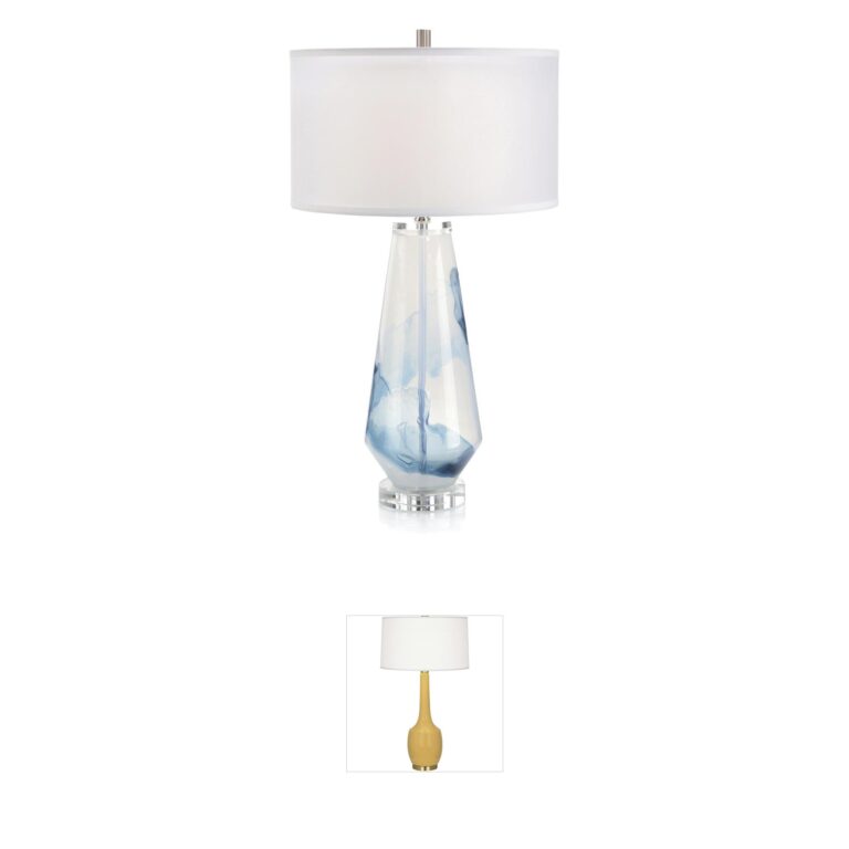 John-Richard Leah Blue Metal Table Lamp
