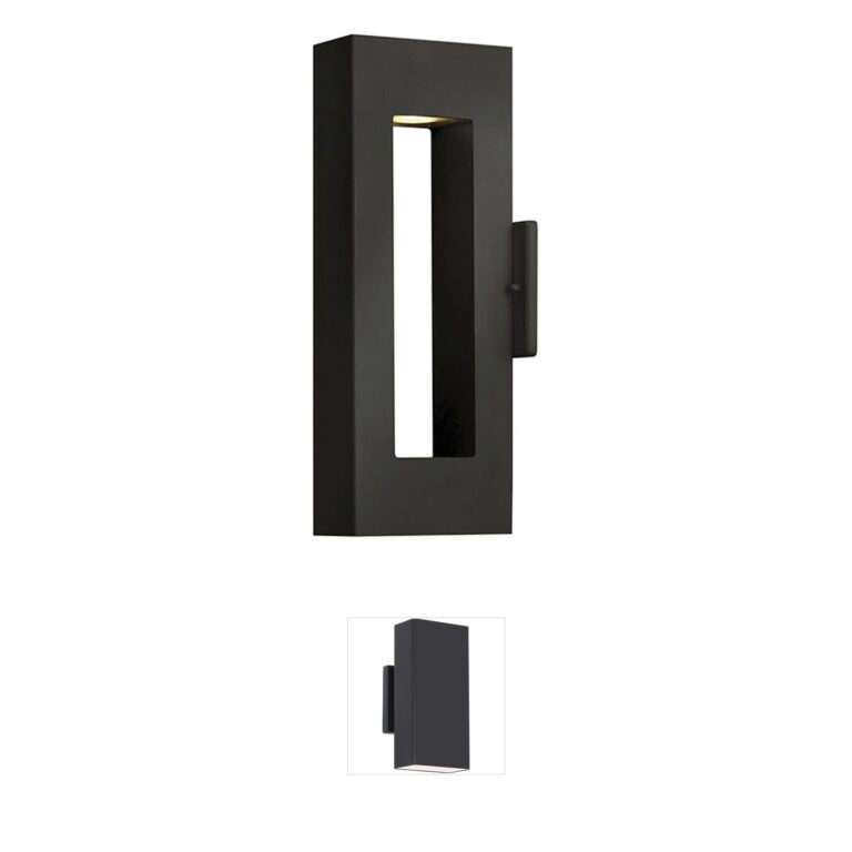 Hinkley Atlantis LED Outdoor Wall Light - Satin Black