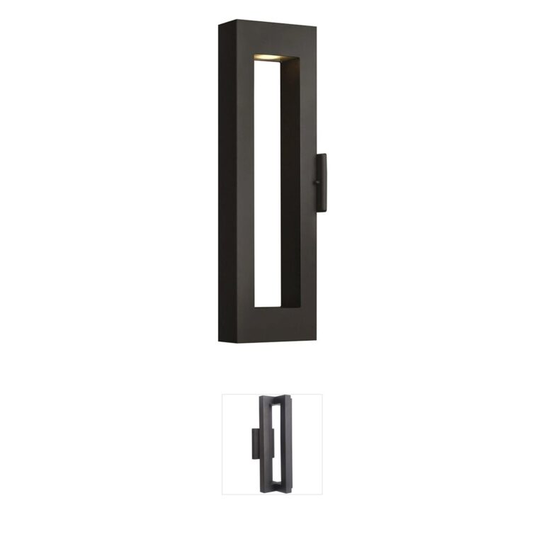 Hinkley Atlantis LED Outdoor Wall Lantern - Satin Black