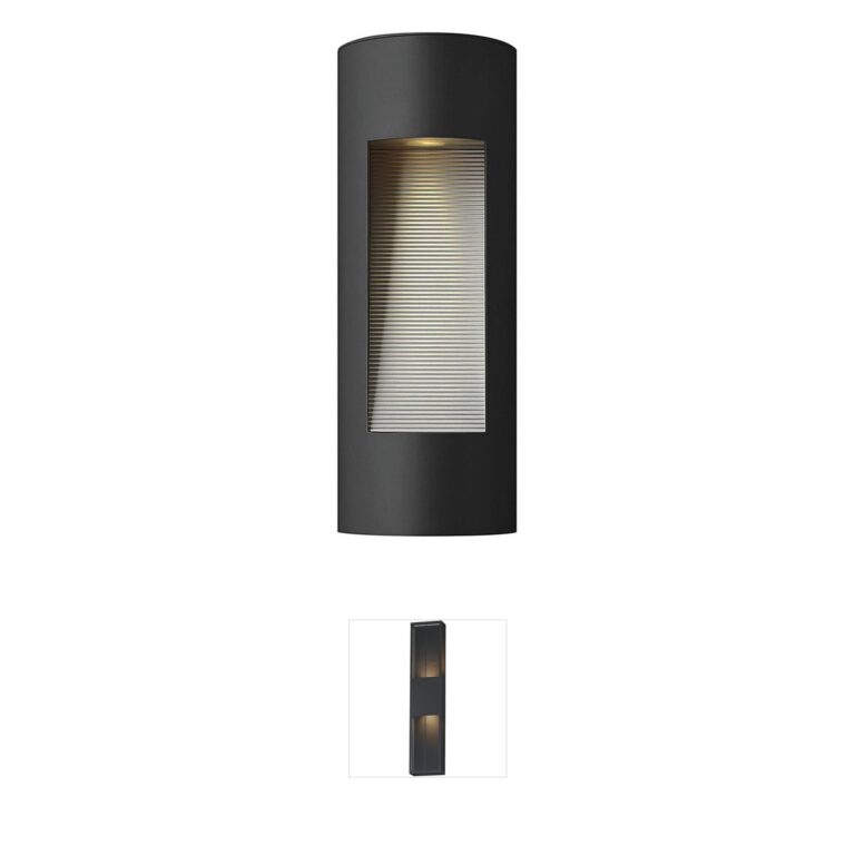 Hinkley Luna Satin Black LED Outdoor Wall Light