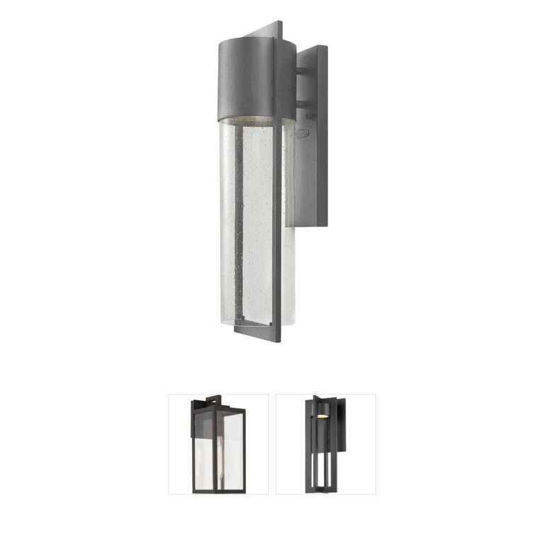 Hinkley Shelter Hematite Outdoor LED Wall Light