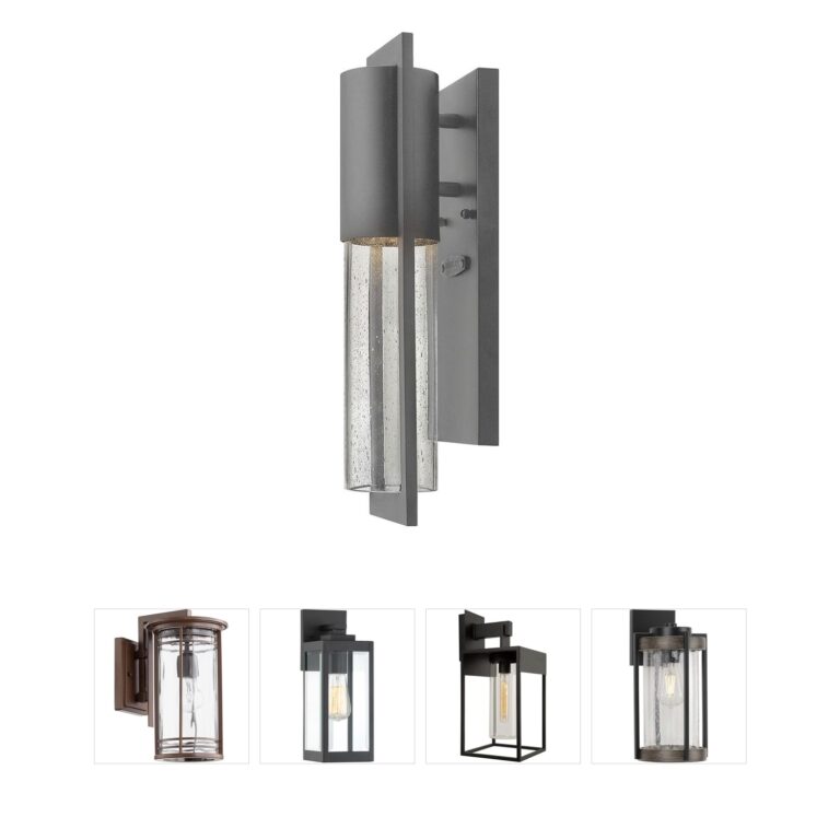 Hinkley Shelter Hematite Outdoor Wall Lantern