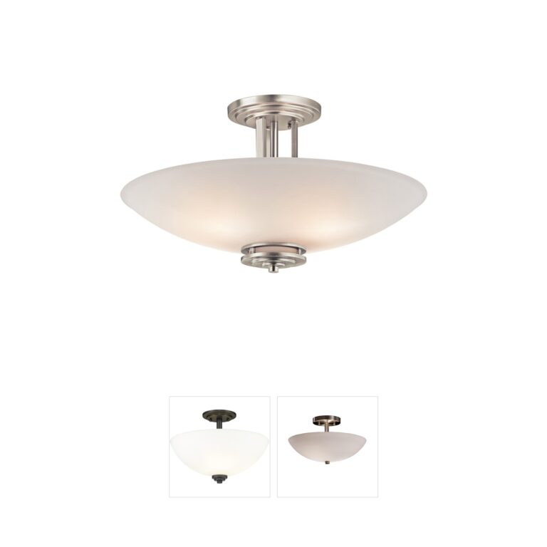 Kichler Hendrik Brushed Nickel Semi-Flush Mount