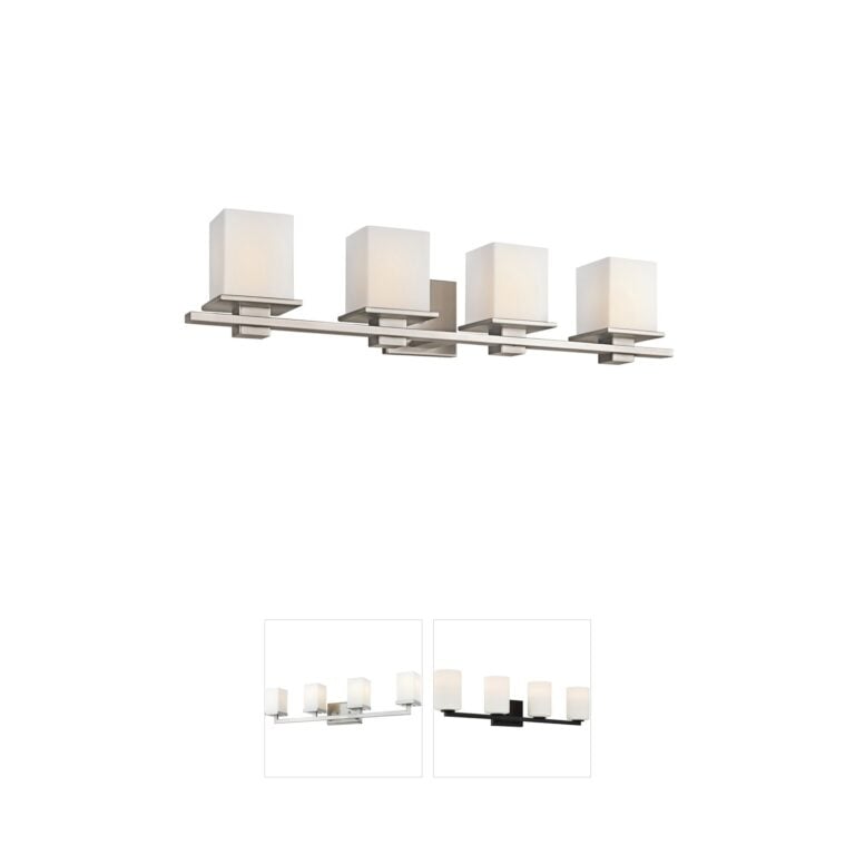 Kichler Tully Antique Pewter 4-Light Vanity