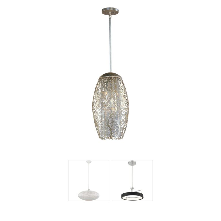 Maxim Lighting Arabesque Crystal & Steel Pendant