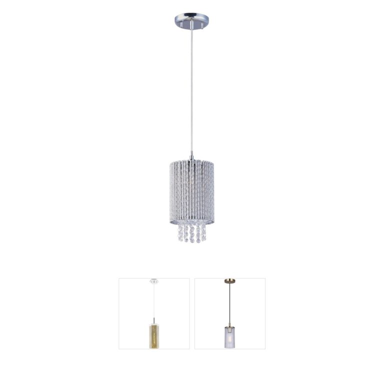 ET2 Spiral Polished Chrome Pendant